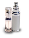 Lotion bottles and pumps, metal acrylic